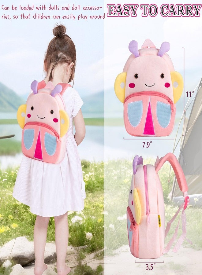 Pedolltree Reborn Baby Dolls Clothes Girl Outfits Accesories 11 Pcs Set for 17-22 Inch Reborn Doll Newborn Baby Girl with Butterfly Backpack&Diaper - Image 4